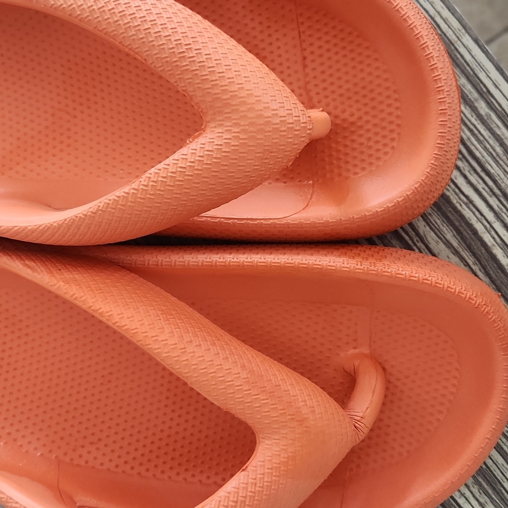 Orange Flip Flop Sandals - Picture 3 of 7